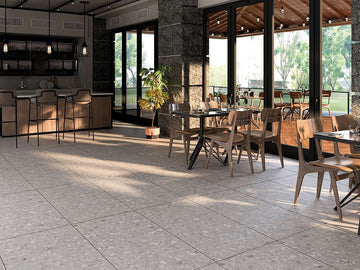 Carrelage sol/mur effet terrazzo CHALKY l.60 x L.120 cm Mat LIMCARO