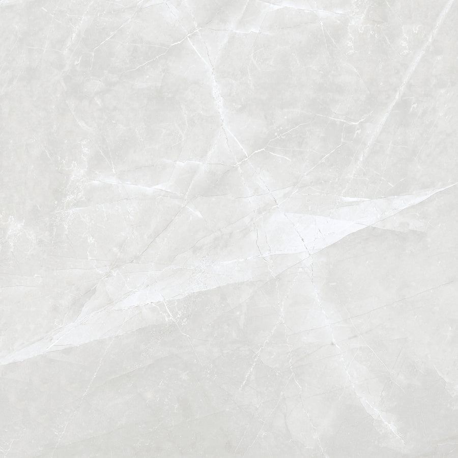 Carrelage sol / mur effet marbre AMANI GRIS l.120 x L.120 cm Brillant LIMCARO