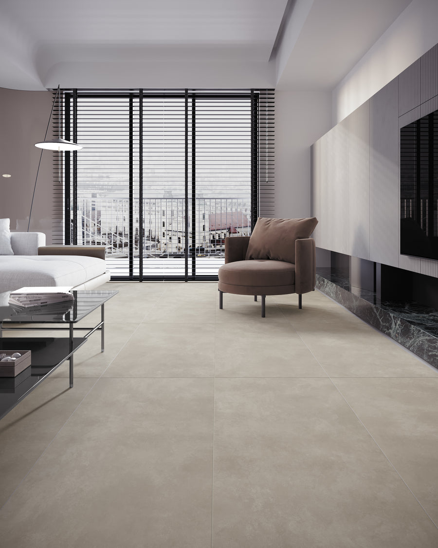 Carrelage sol / mur effet pierre BASEL BONE l.59 x L.59 cm Mat LIMCARO