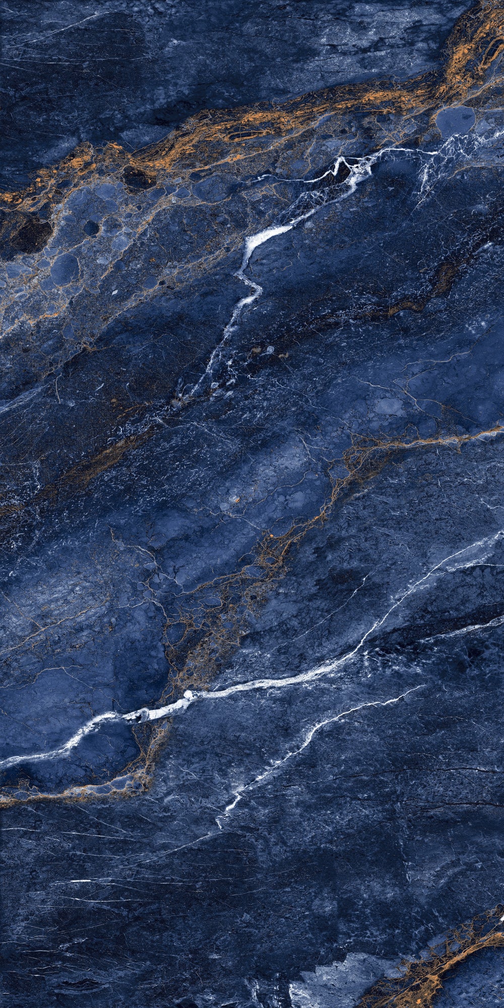 Carrelage sol / mur effet marbre LYTHOS BLUE l.60 x L.120 cm Brillant LIMCARO