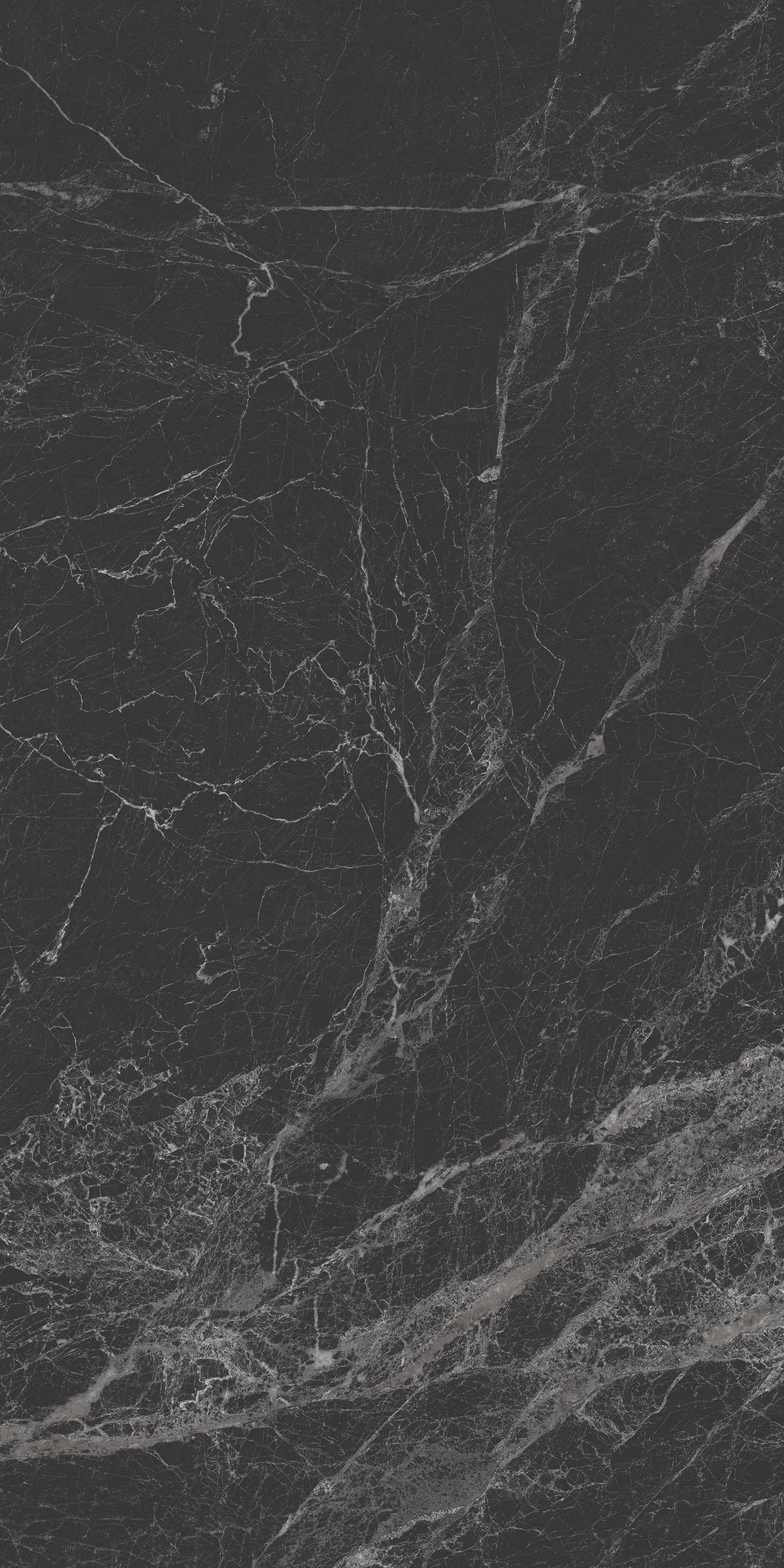 Carrelage sol / mur effet marbre MAJESTIC BLACK l.60 x L.120 cm Brillant LIMCARO