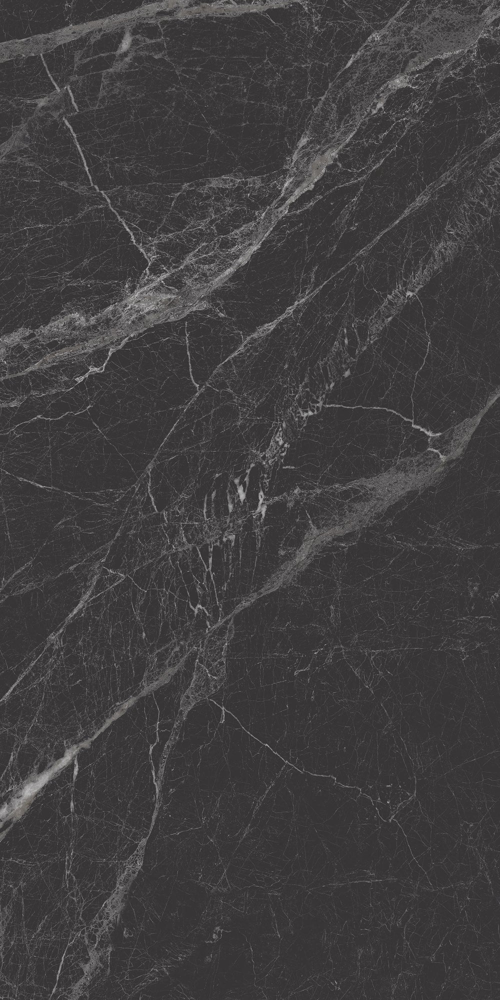 Carrelage sol / mur effet marbre MAJESTIC BLACK l.60 x L.120 cm Brillant LIMCARO