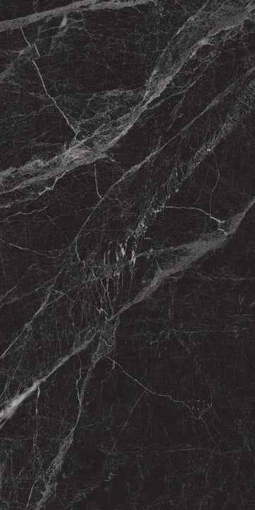 Carrelage sol / mur effet marbre MAJESTIC BLACK l.60 x L.120 cm Brillant LIMCARO