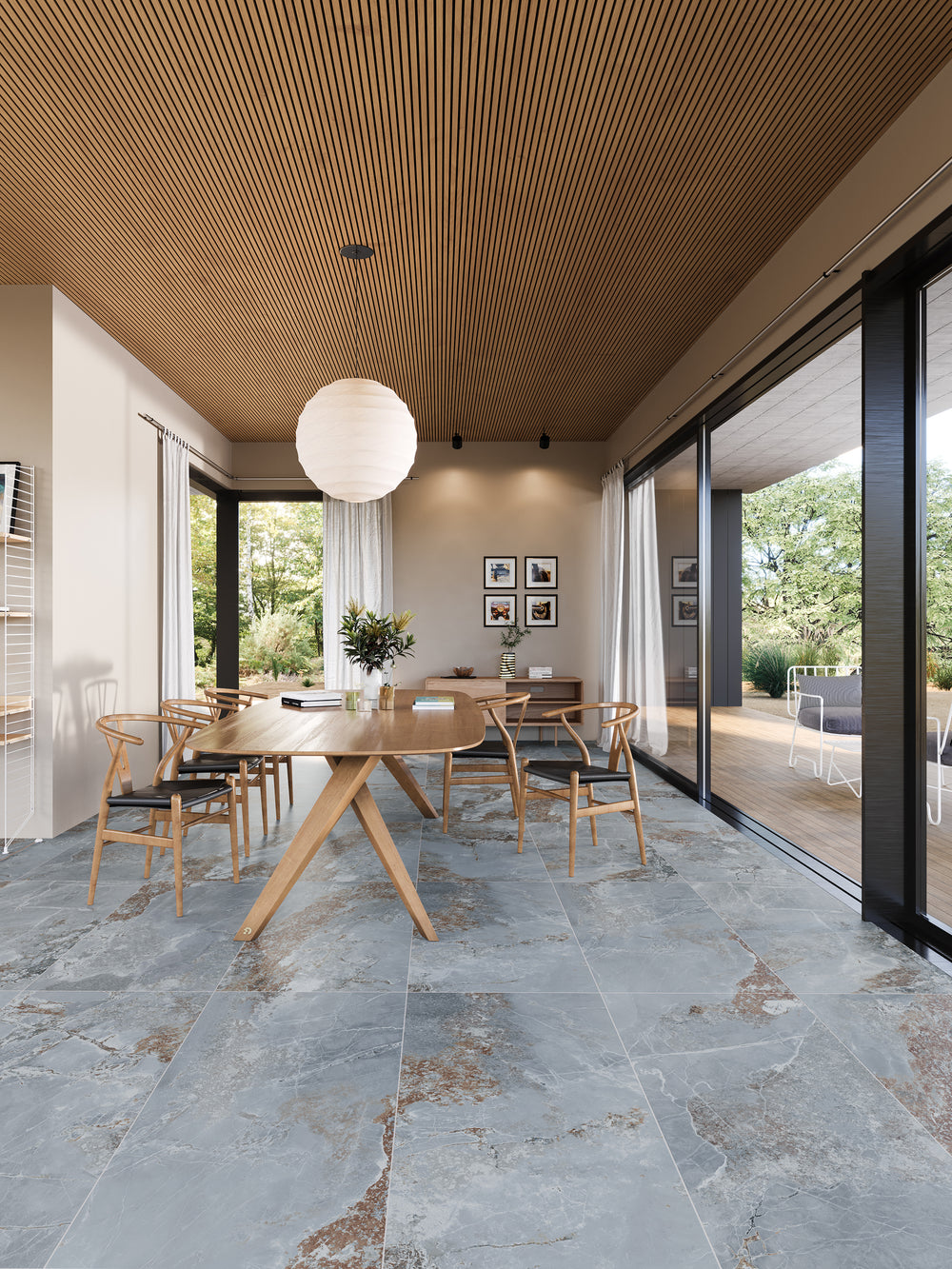 Carrelage sol / mur effet marbre métal MARMO METALLO l.60 x L.120 cm Mat LIMCARO