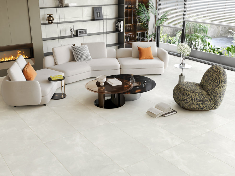 Carrelage sol / mur effet pierre PULPIS MAJESTIC BONE l.60 x L.120 cm Mat LIMCARO