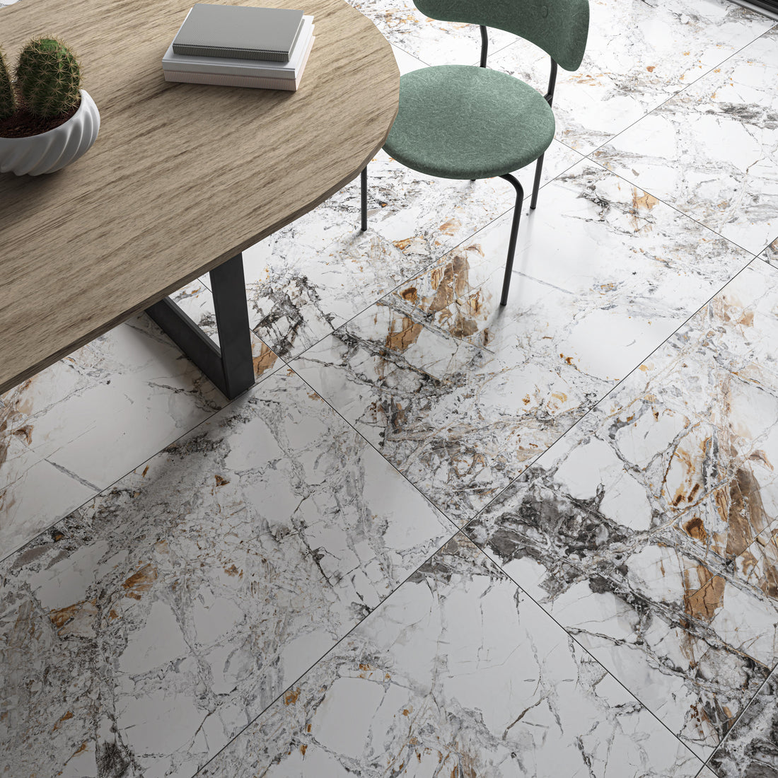 Carrelage sol / mur effet marbre PATAGONIA VEINY l.60X L.120 cm GLOSSY LIMCARO