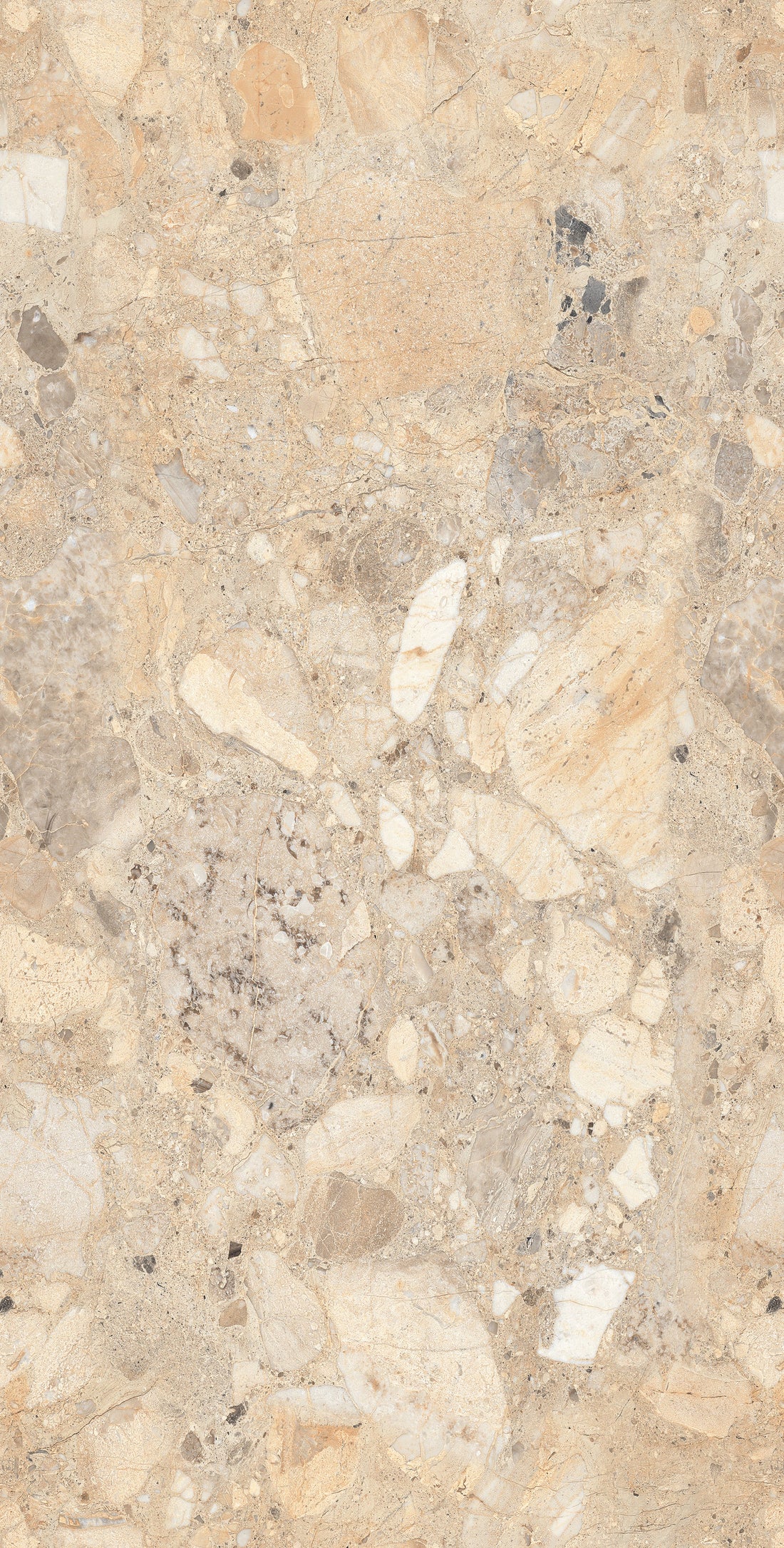 Carrelage sol / mur effet  BRIZEIT BEIGE l.60X L.120 cm Glossy LIMCARO