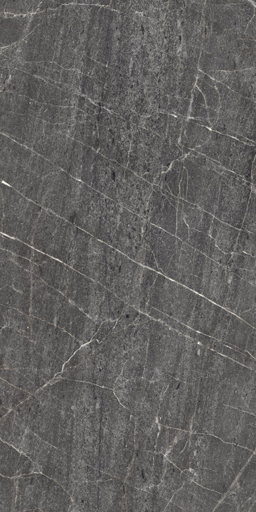 Carrelage sol / mur effet TESSINO BLACK  l.60X L.120 cm Mat LIMCARO