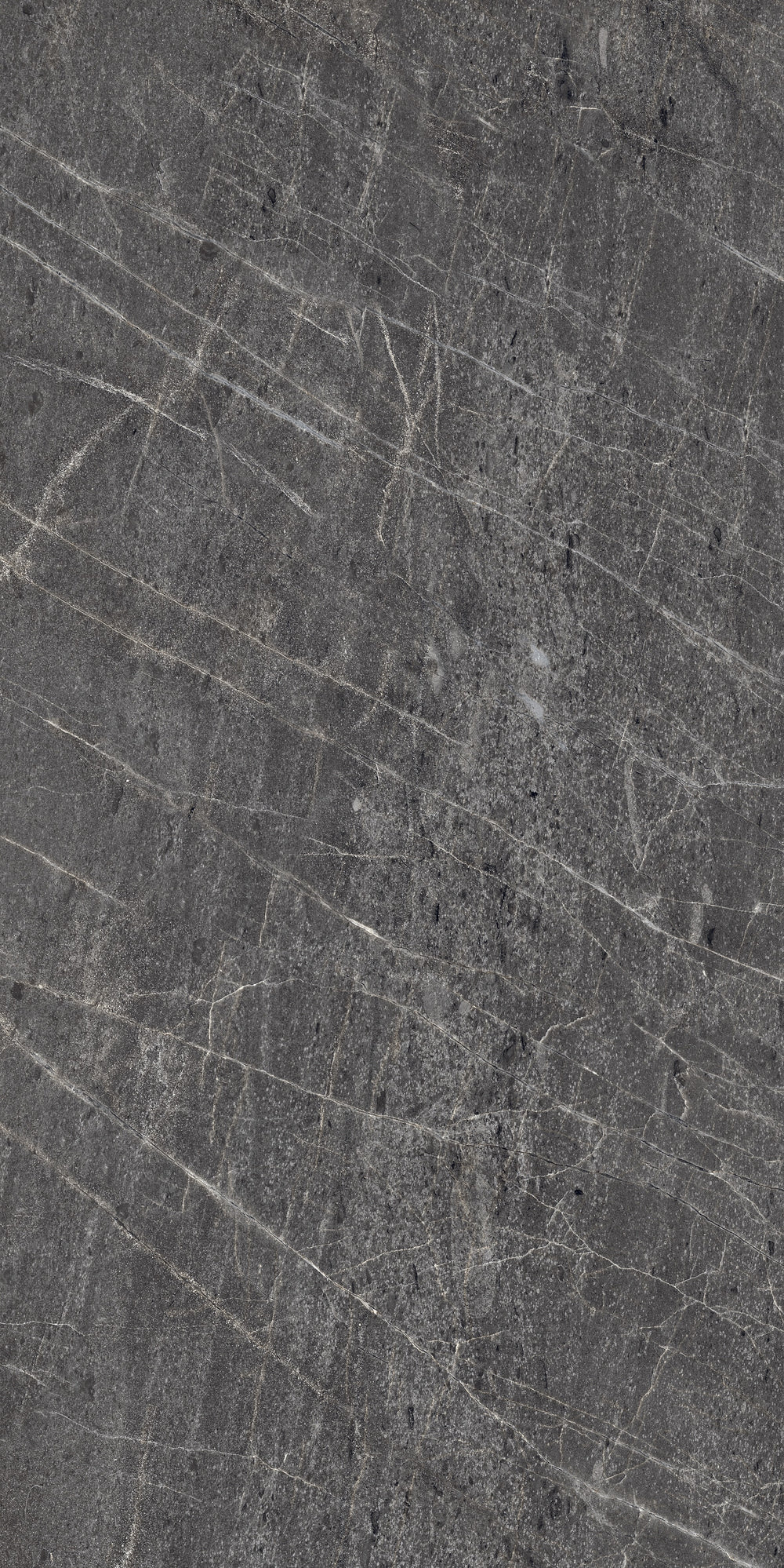 Carrelage sol / mur effet marbre TESSINO BLACK  l.60X L.120 cm Mat LIMCARO