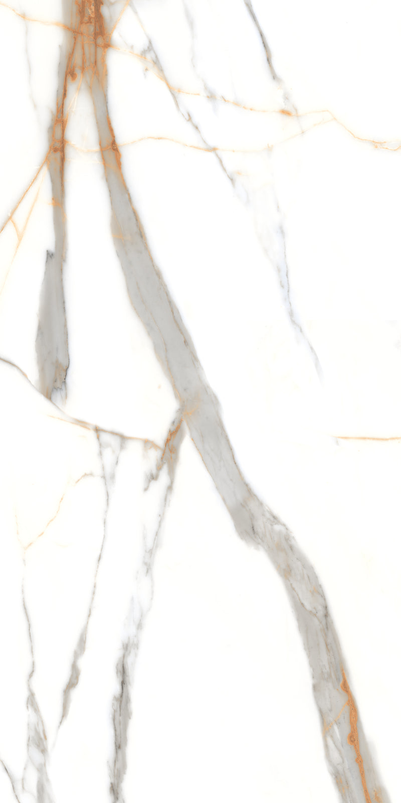 Carrelage sol / mur effet marbre VOLGA STATUARIO l.60 x L.120 cm Brillant LIMCARO
