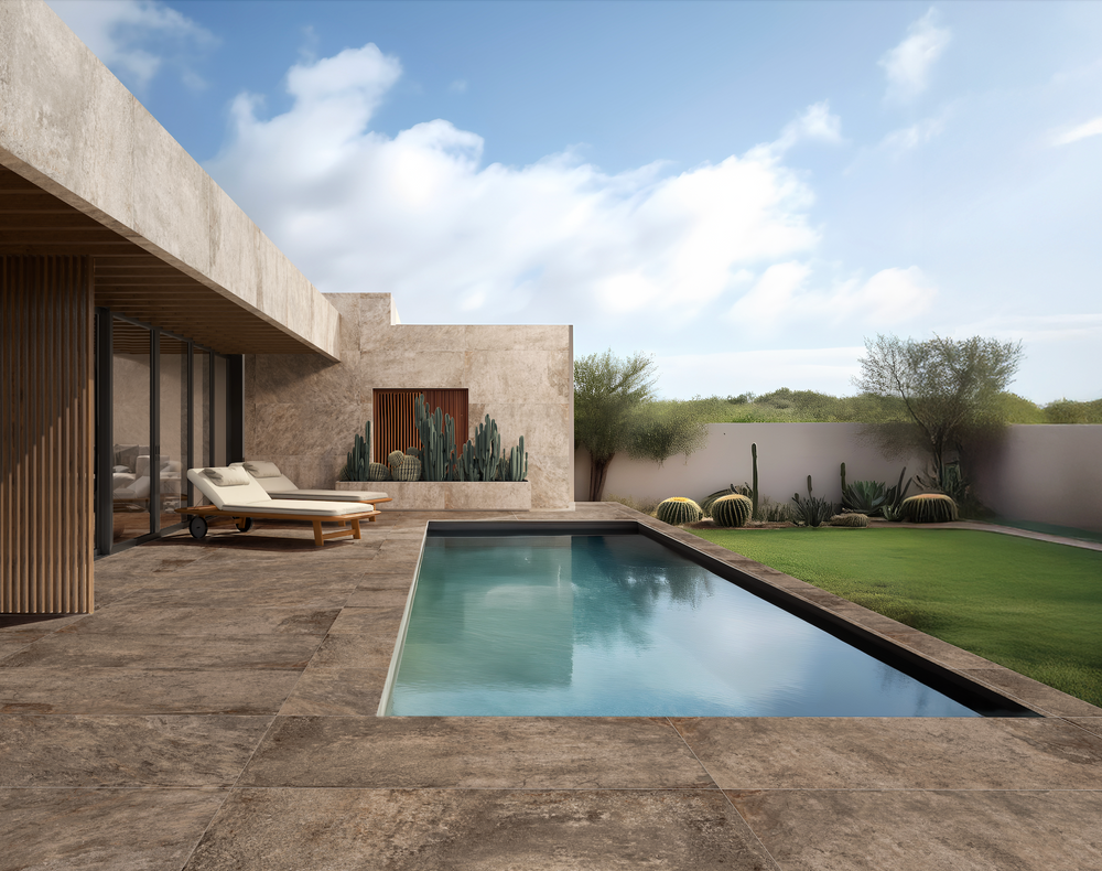 Carrelage sol / mur effet pierre ANETO STONE l.60 x L.120 cm Mat R11 LIMCARO