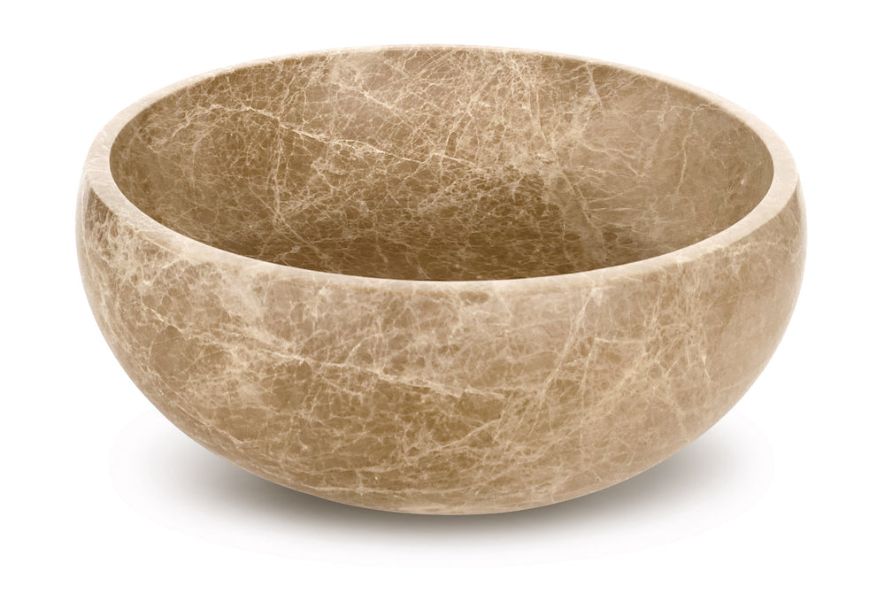 Vasque à poser en pierre naturelle SIENA Ø42 cm – LIMCARO