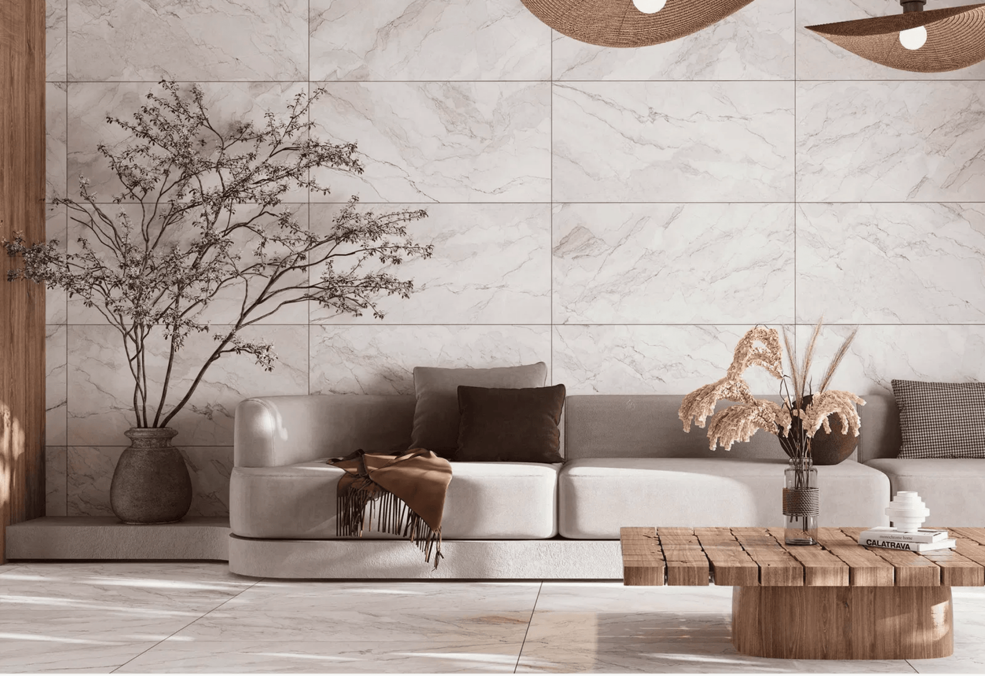 Carrelage sol / mur effet marbre CAMOUFLAGE l.60X L.120 cm LAPPATO LIMCARO - LIMCARO FRANCE