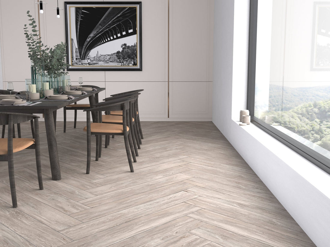 Carrelage sol/mur effet bois naturel Mat CHELSEA OLIVA l.20 x L.120 x 0,7 cm LIMCARO (paquet de 1.92 m2) - LIMCARO FRANCE