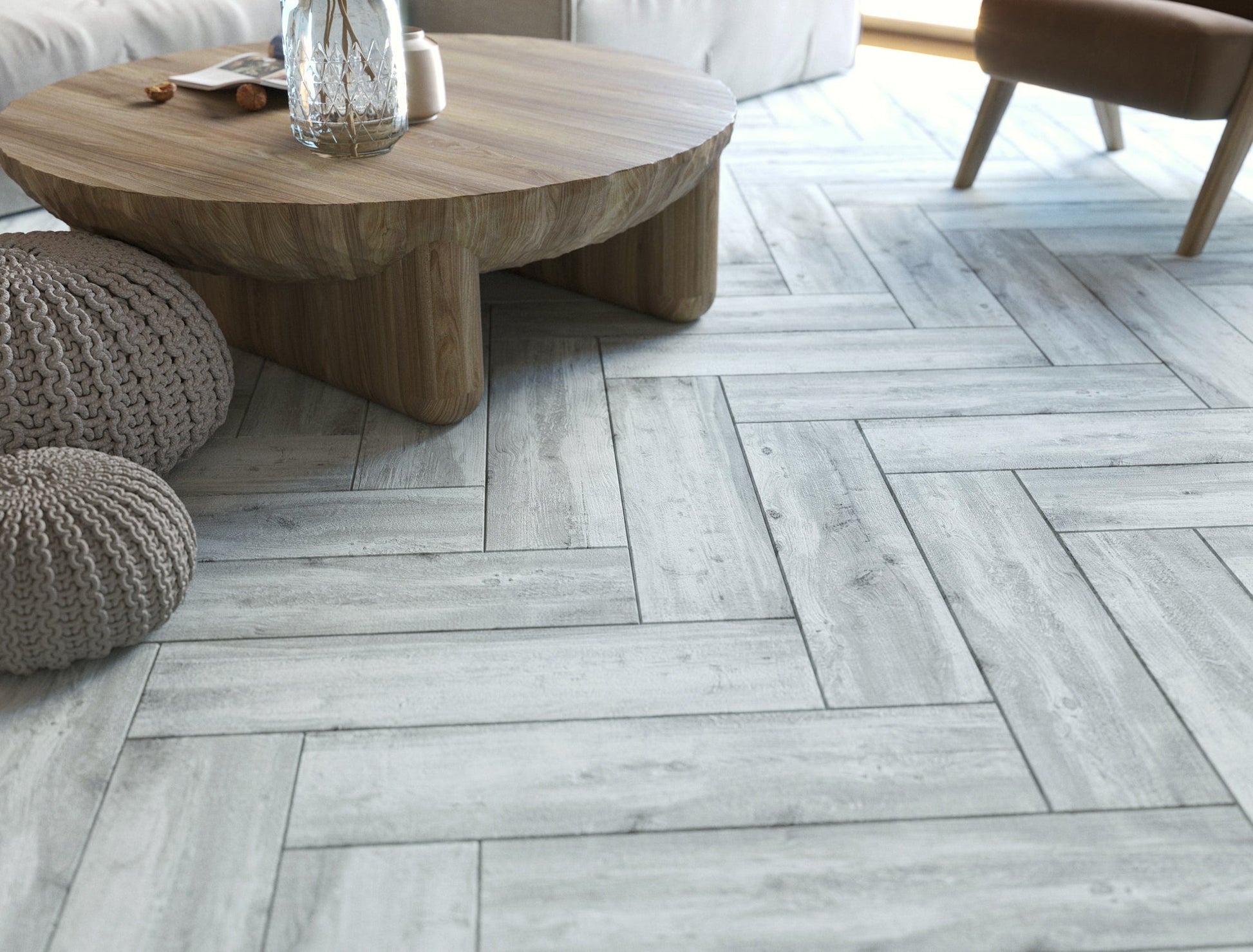 Carrelage sol/mur effet bois naturel Mat HARDY GREY l.15 x L.60 x 0,7 cm LIMCARO (paquet de 1.17 m2) - LIMCARO FRANCE