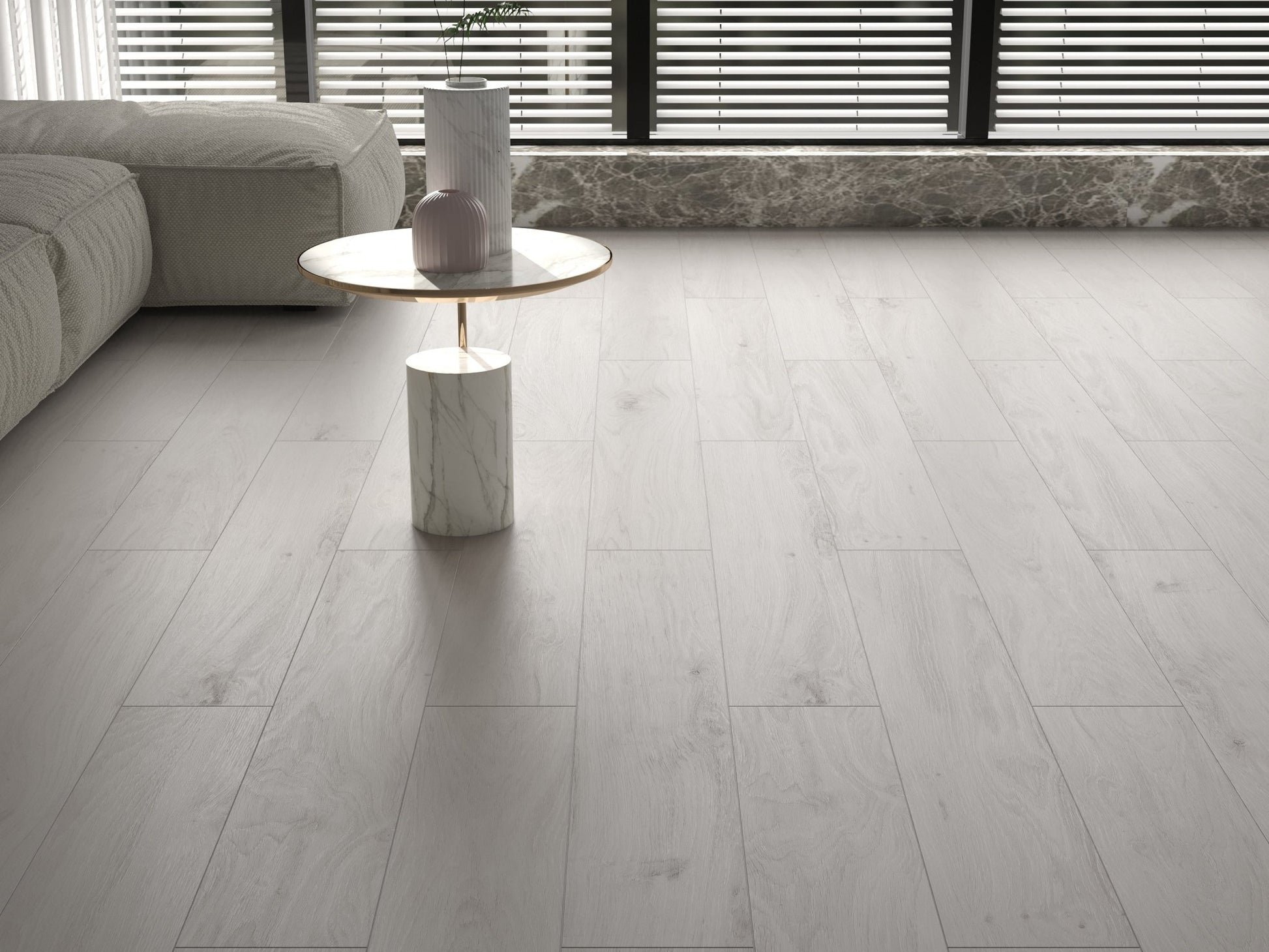 Carrelage sol/mur effet bois naturel Mat NOVILON GRIS l.20 x L.120 x 0,7 cm LIMCARO (paquet de 1.92 m2) - LIMCARO FRANCE