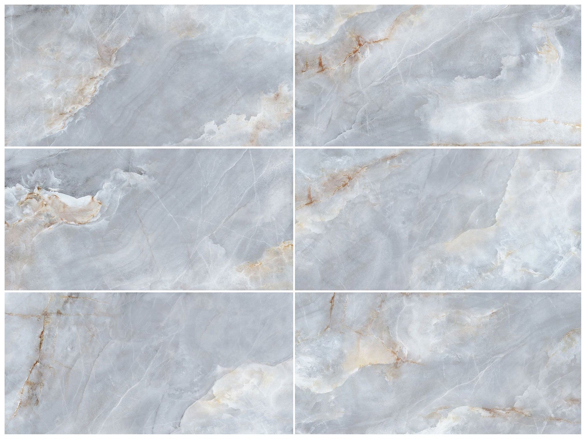 Carrelage sol/mur effet marbre Full Lappato OTTO GREY l.60 x L.120 x 0,7 cm LIMCARO (paquet de 2.16 m2) - LIMCARO FRANCE