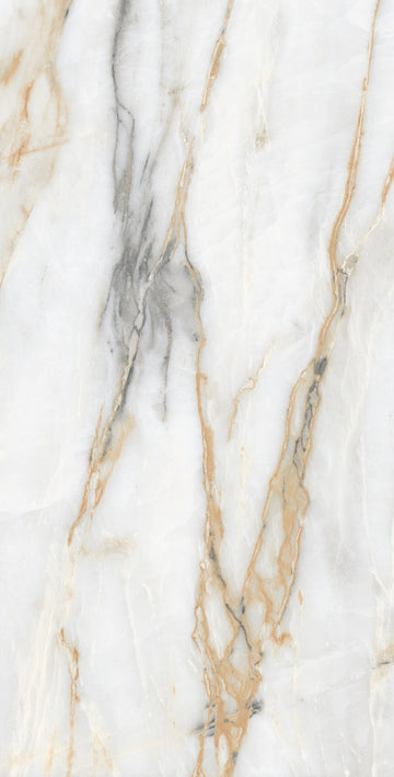 Carrelage sol / mur effet marbre CHINA GOLD l.60 x L.120 cm Brillant LIMCARO