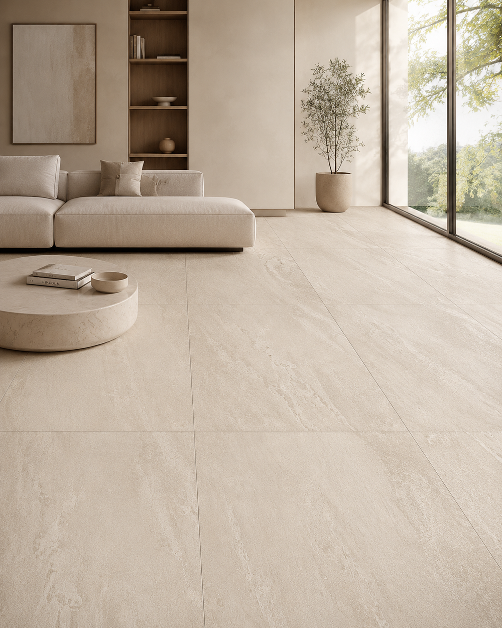Carrelage sol / mur effet pierre OMEGA WARM l.60X L.120 cm Mat LIMCARO