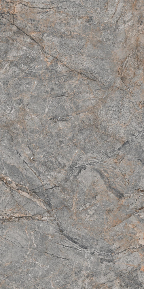 Carrelage sol / mur effet pierre PETRAVIA GREY l.60X L.120 cm Mat LIMCARO